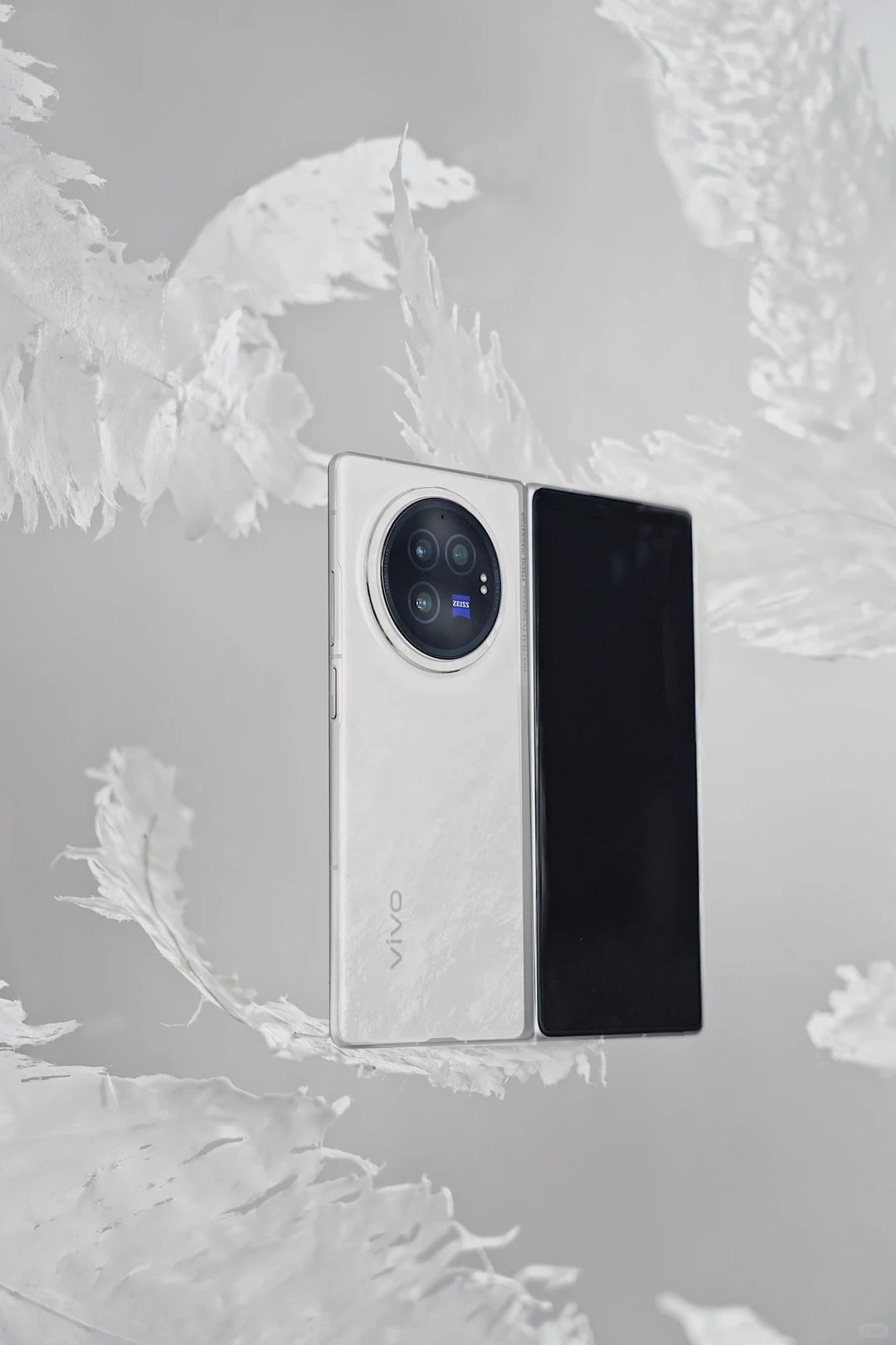Unveiling the X Fold3 via Paper Art Minimalism