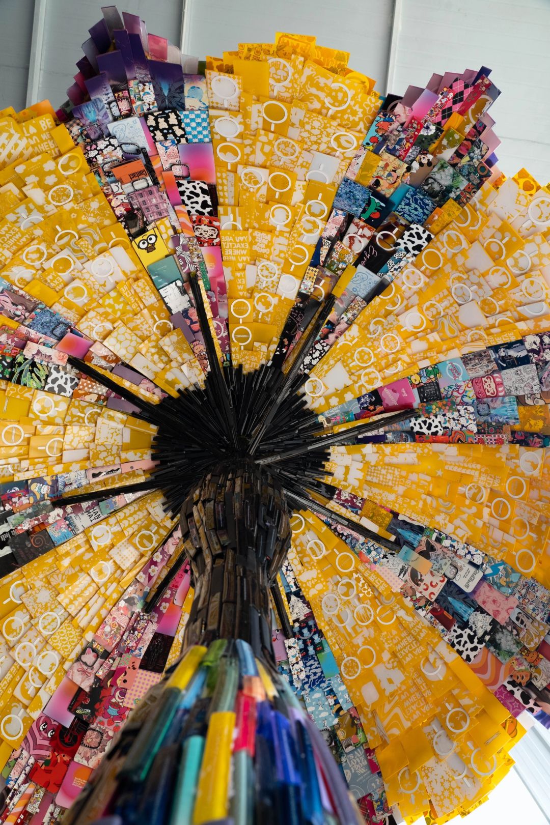 A Dazzling Art Installation Made of Discarded Phone Cases | Sunshade