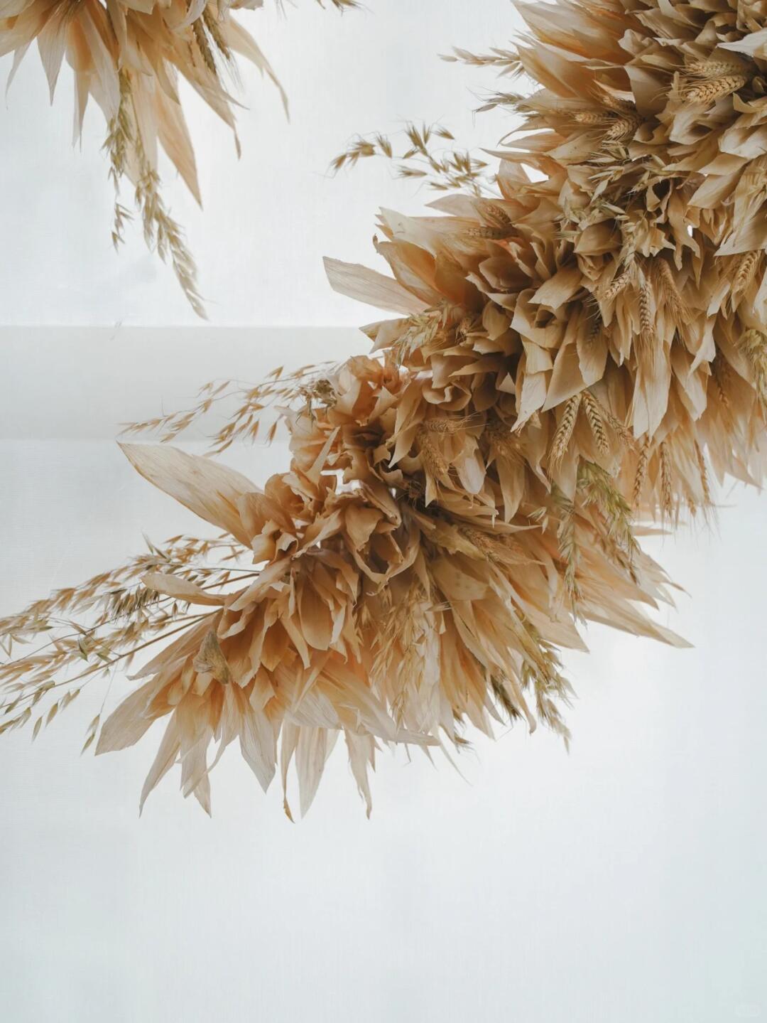 Spatial Art Installation | Crafting a Group of Hummingbird Nests with Corn Husks image 6