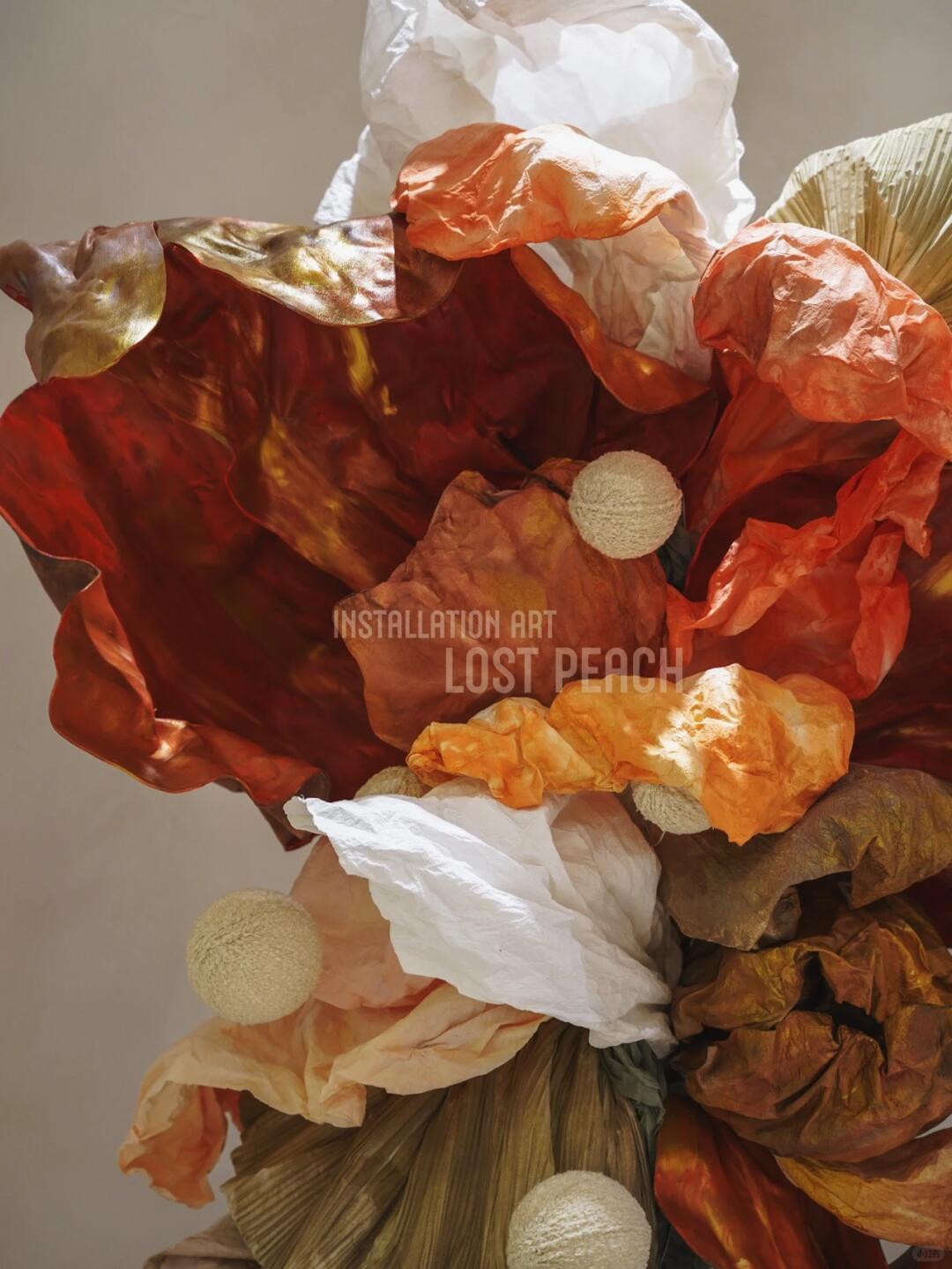 Layered Golden Petals || Grand Opening Art Installation for a Gym image 5