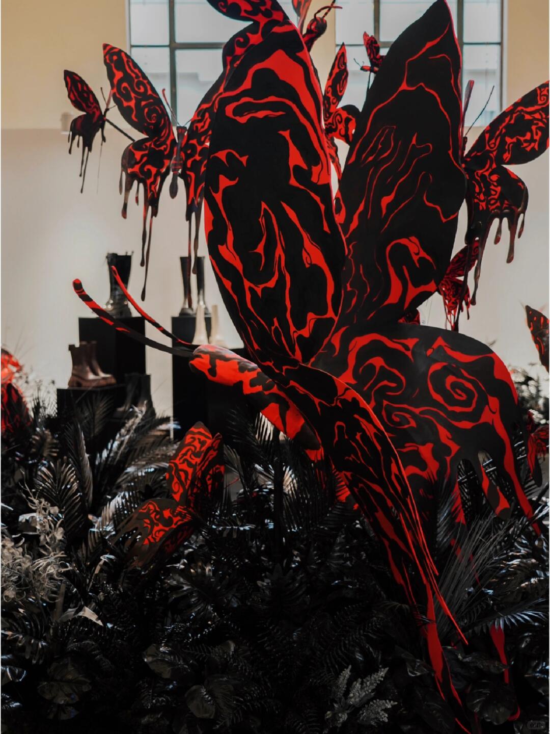 Shanghai Fashion Week Art Installation | Dancing Butterflies Amidst Blooms image 9