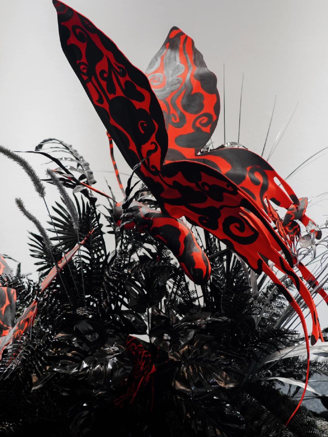 Shanghai Fashion Week Art Installation | Dancing Butterflies Amidst Blooms image 5