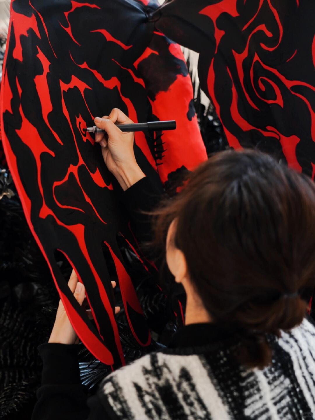 Shanghai Fashion Week Art Installation | Dancing Butterflies Amidst Blooms image 6