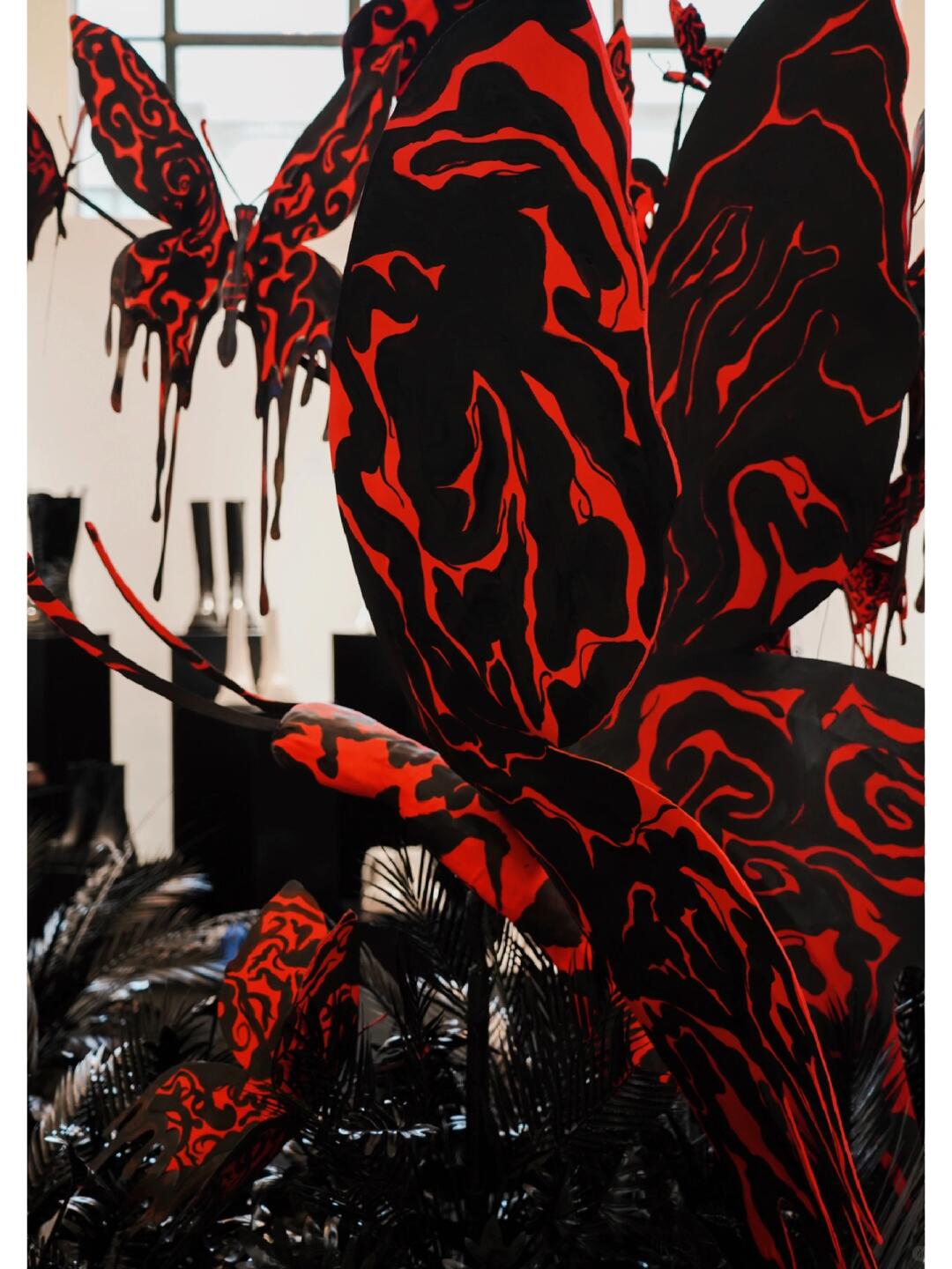 Shanghai Fashion Week Art Installation | Dancing Butterflies Amidst Blooms image 4