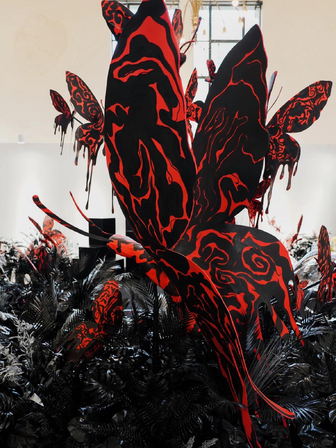 Shanghai Fashion Week Art Installation | Dancing Butterflies Amidst Blooms