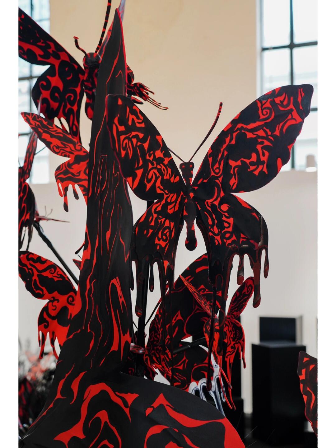 Shanghai Fashion Week Art Installation | Dancing Butterflies Amidst Blooms image 10