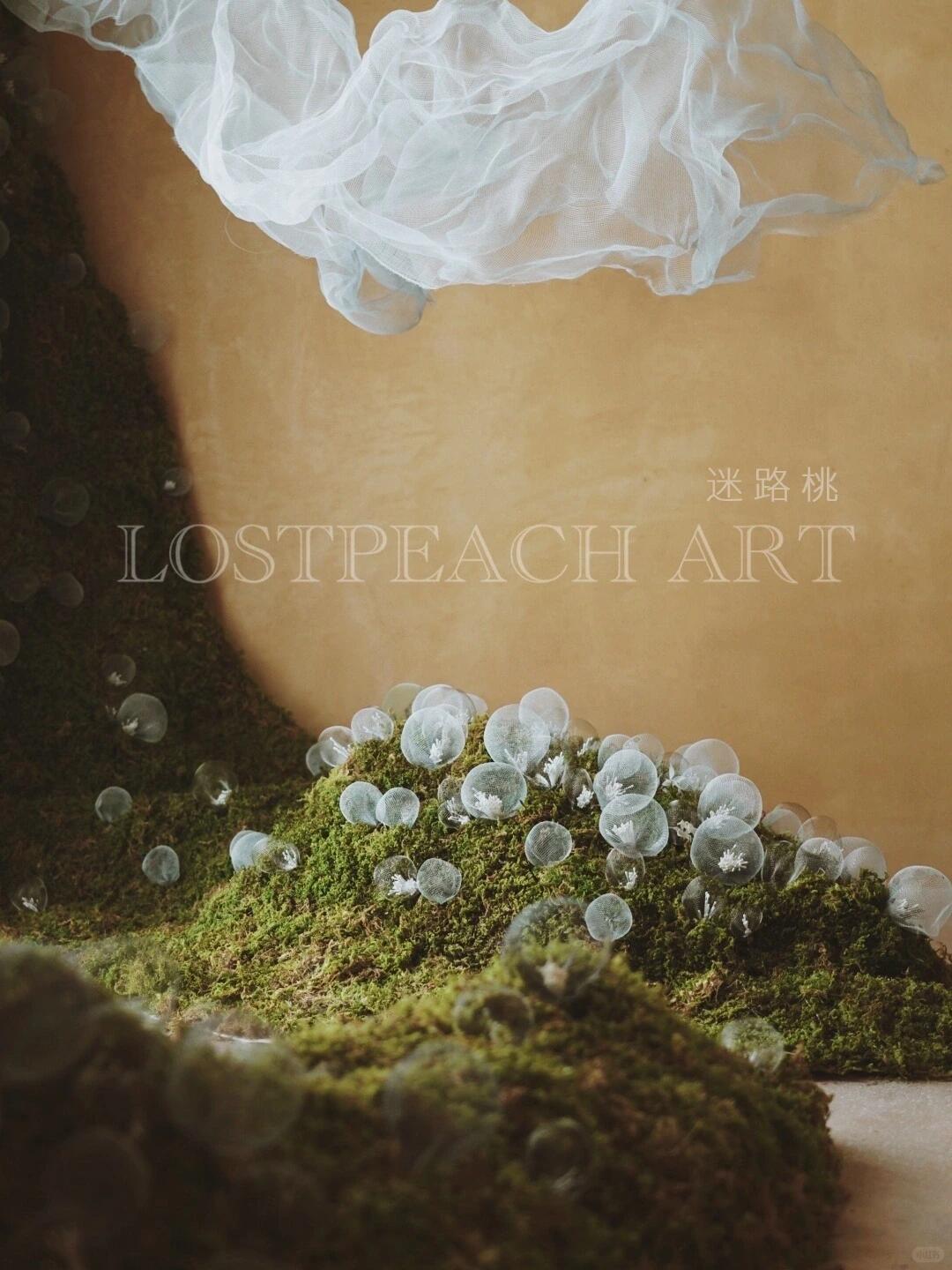 Moss Art Installation New Arrangement | Little Spore‑like Spirits