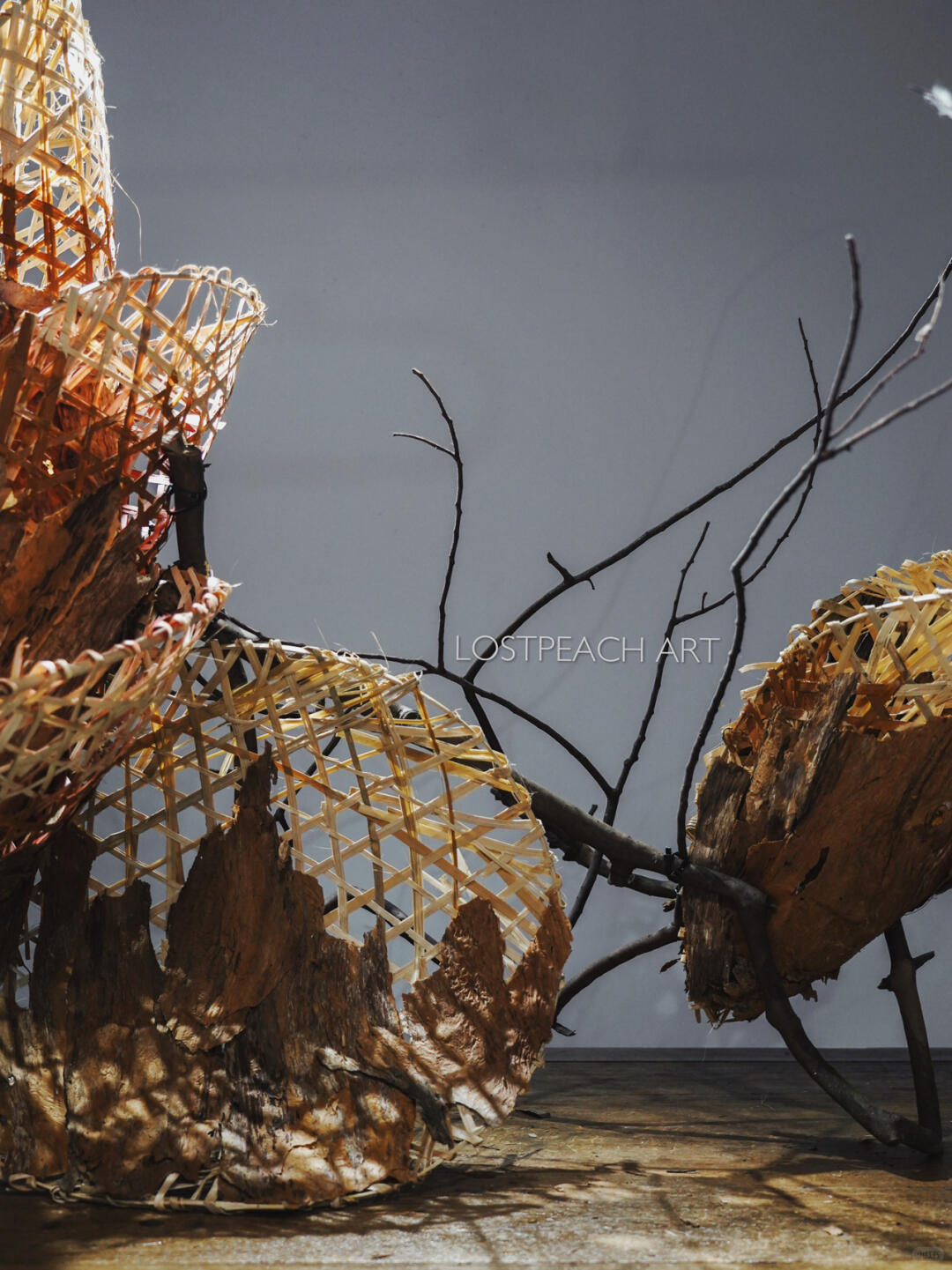 Brand Tea Room Art Installation | Structural Floristry | Falling Leaves image 2