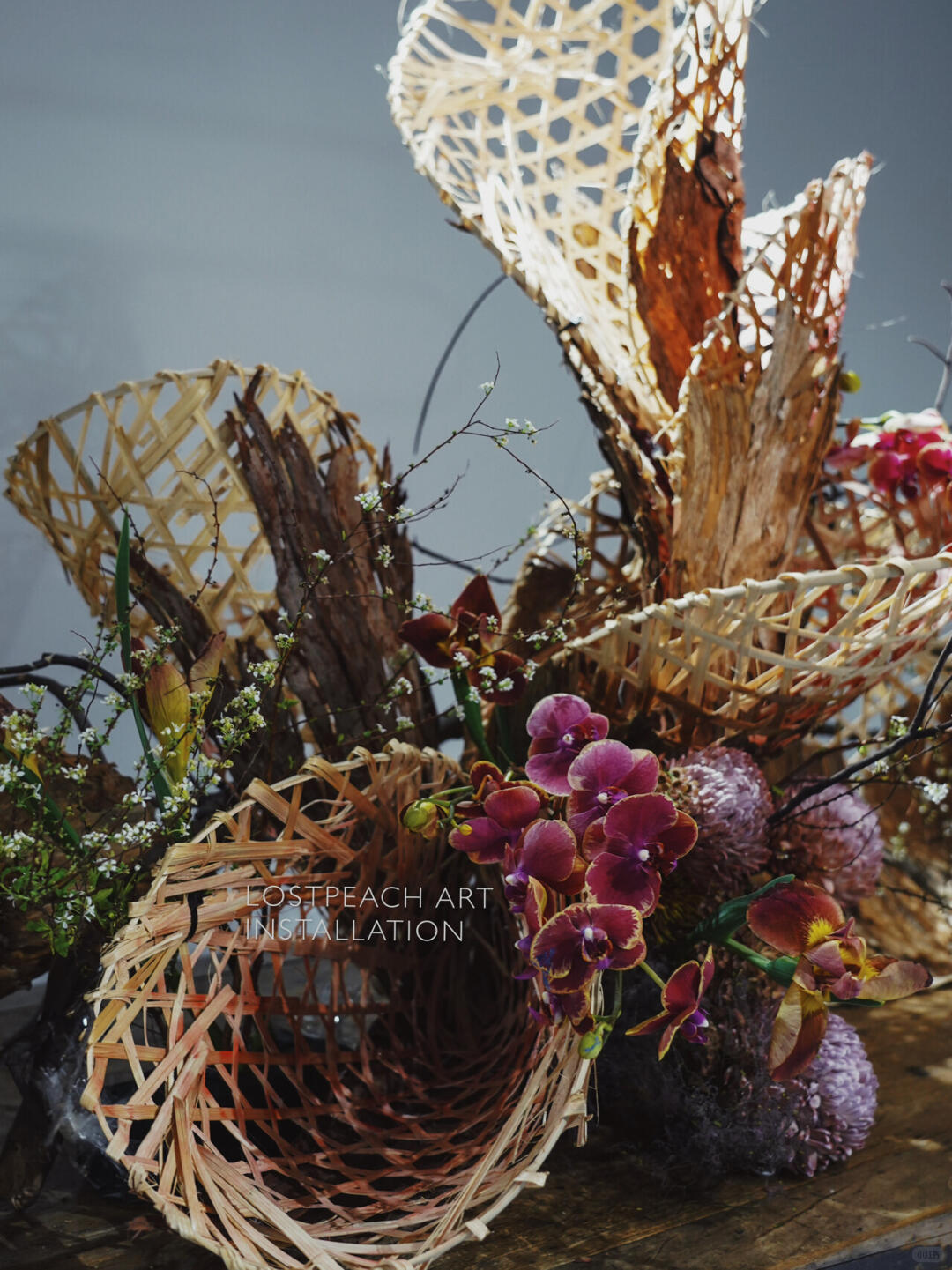 Brand Tea Room Art Installation | Structural Floristry | Falling Leaves image 5