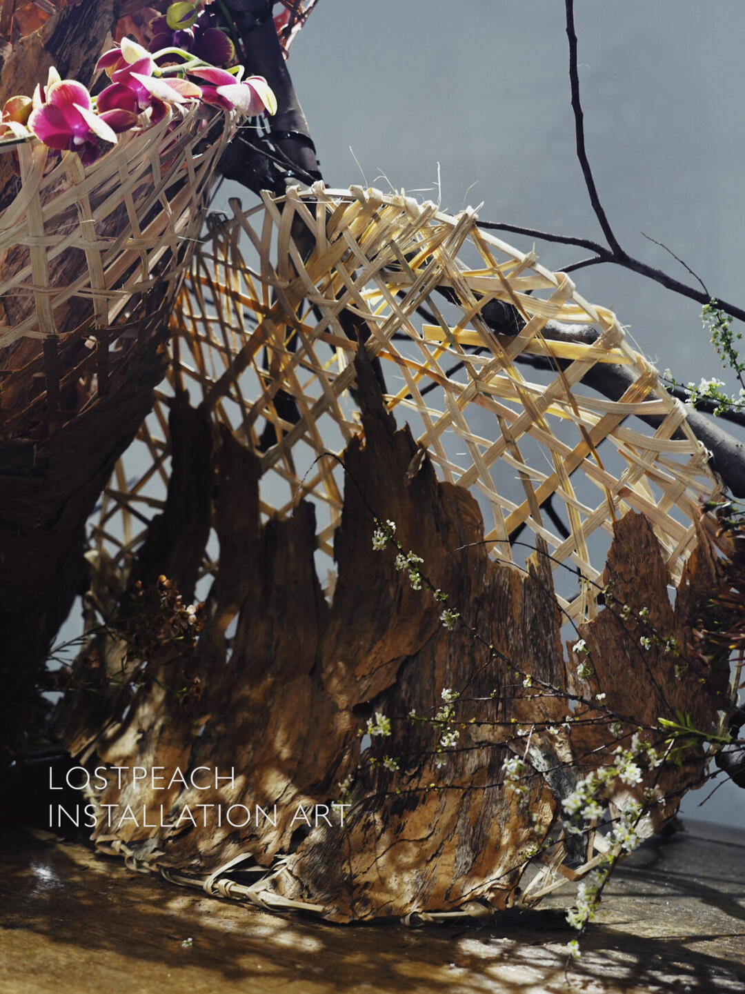 Brand Tea Room Art Installation | Structural Floristry | Falling Leaves image 1