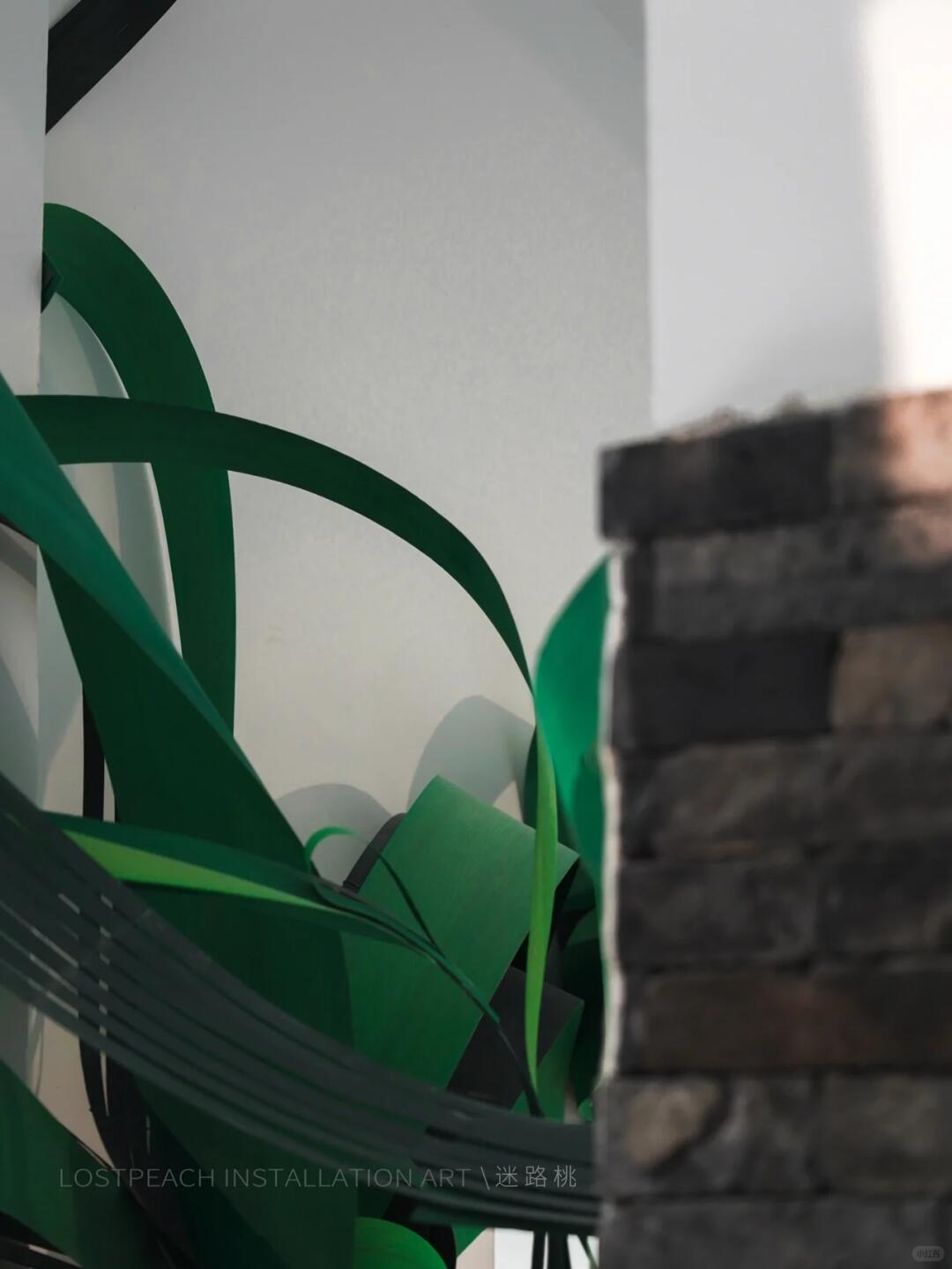 High-End Tea Room Art Installation / Sprouting at Dawn, Bamboo Art Installation image 4