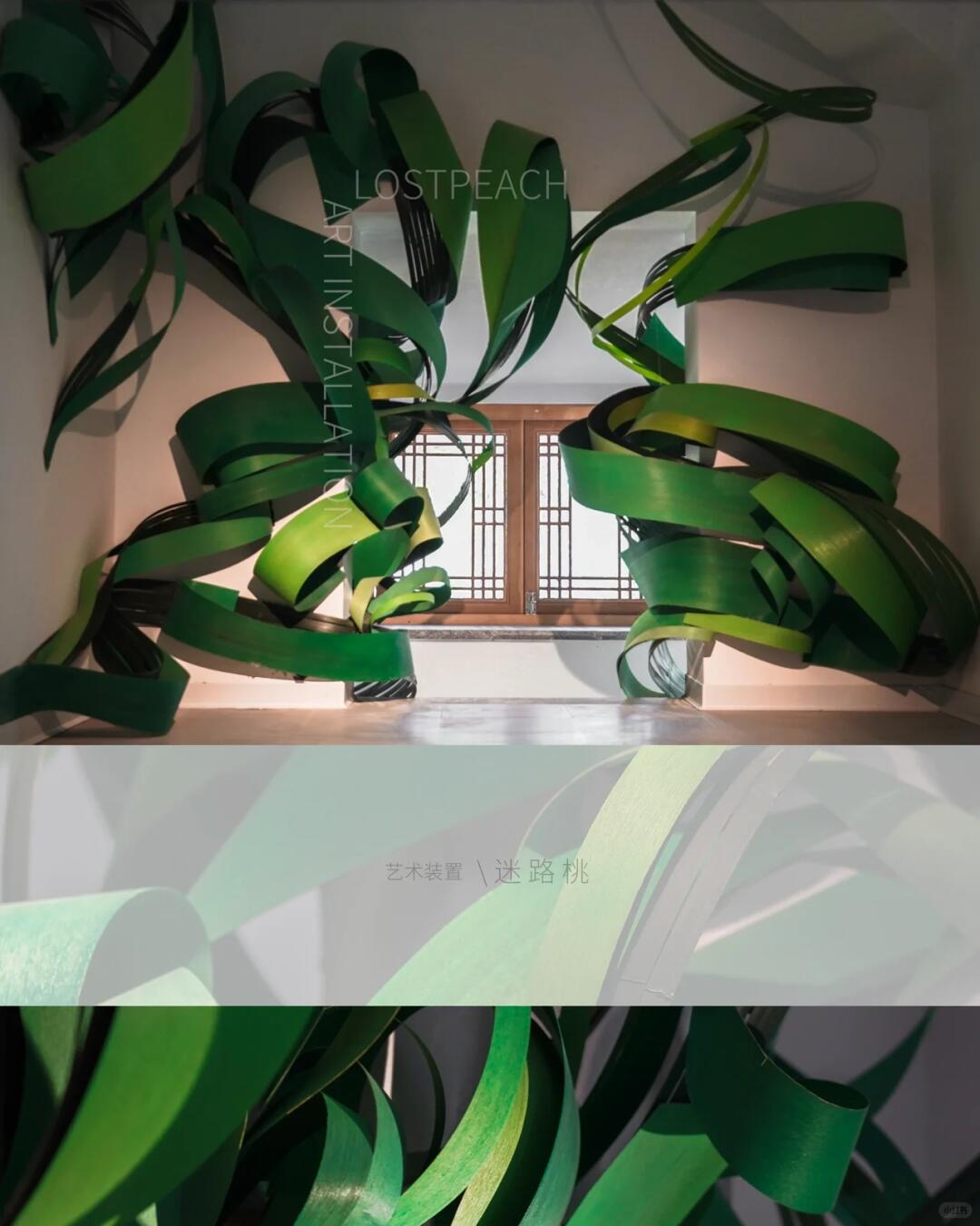 High-End Tea Room Art Installation / Sprouting at Dawn, Bamboo Art Installation