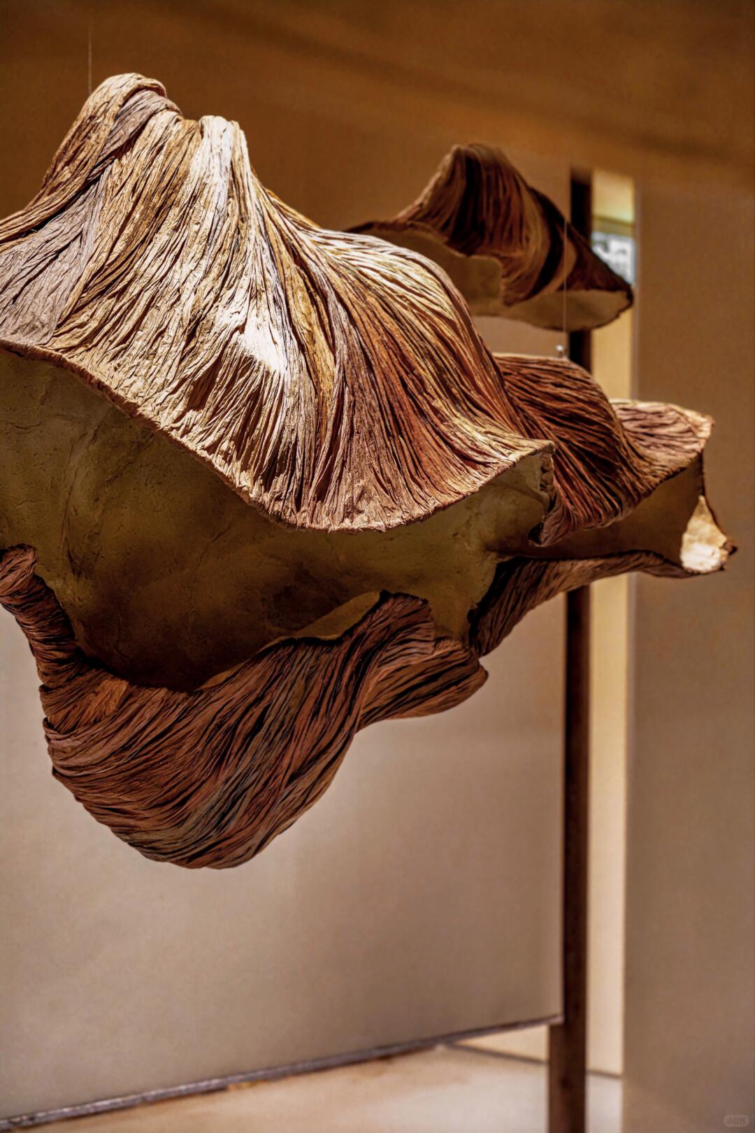 Stalactite Forms, Cliff-like Presence | Paper Art Installation