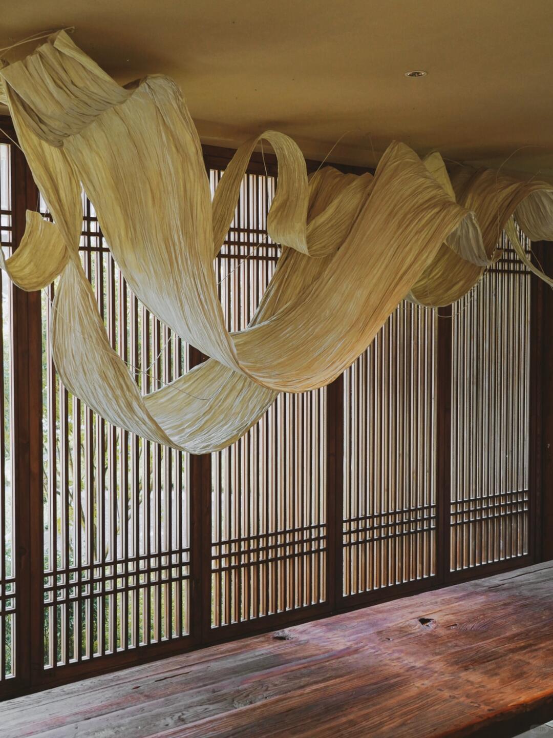 Intangible Cultural Heritage Dried Noodle Art Installation | Inverted Hills in Reflection image 8