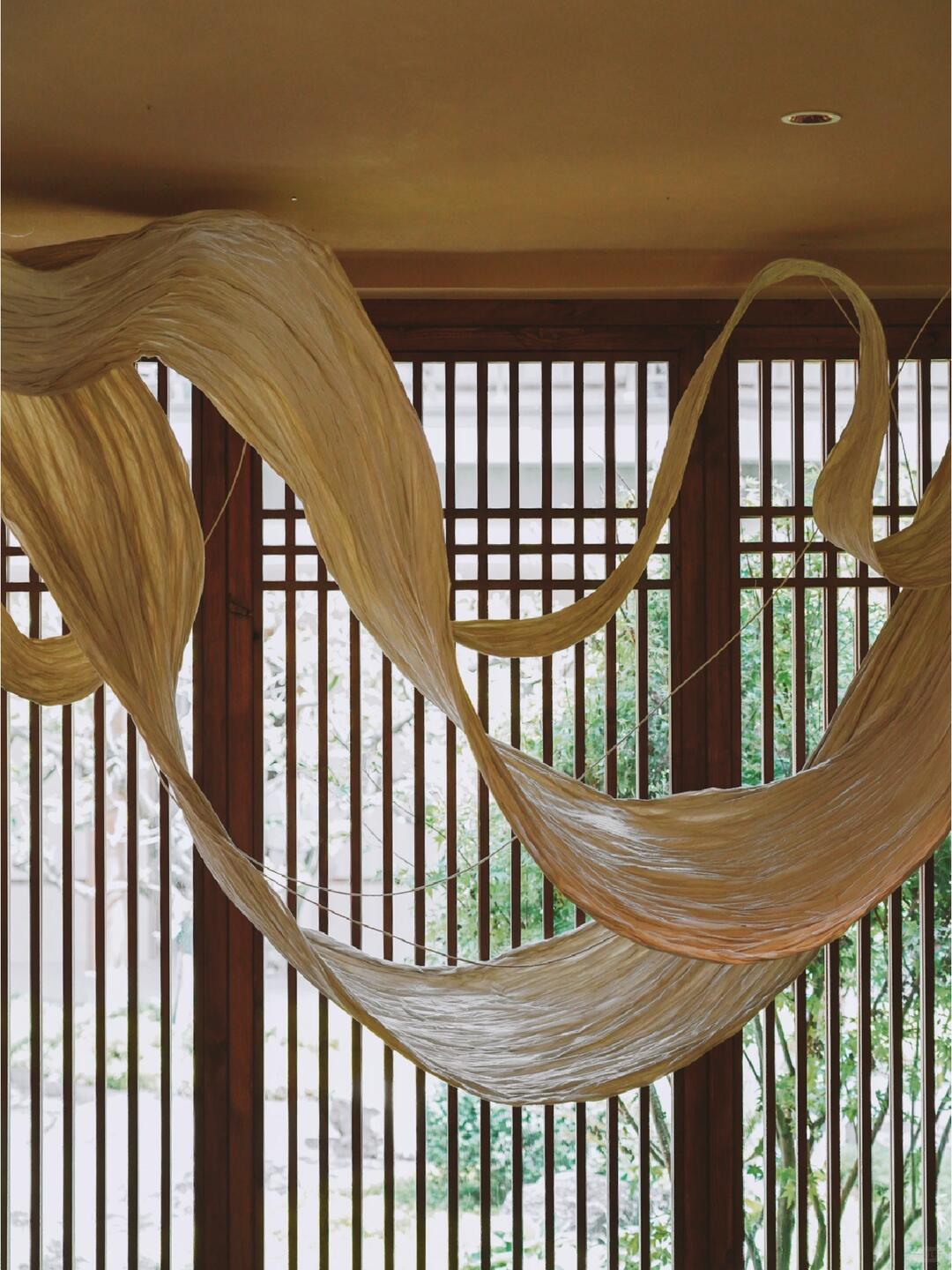Intangible Cultural Heritage Dried Noodle Art Installation | Inverted Hills in Reflection image 5