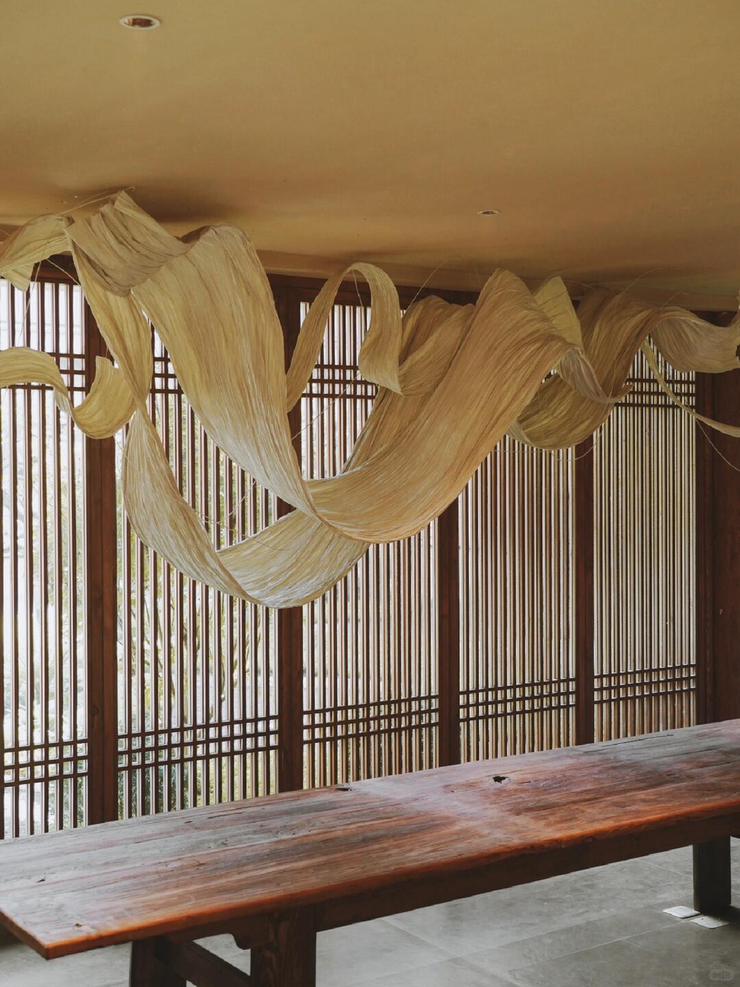 Intangible Cultural Heritage Dried Noodle Art Installation | Inverted Hills in Reflection image 3