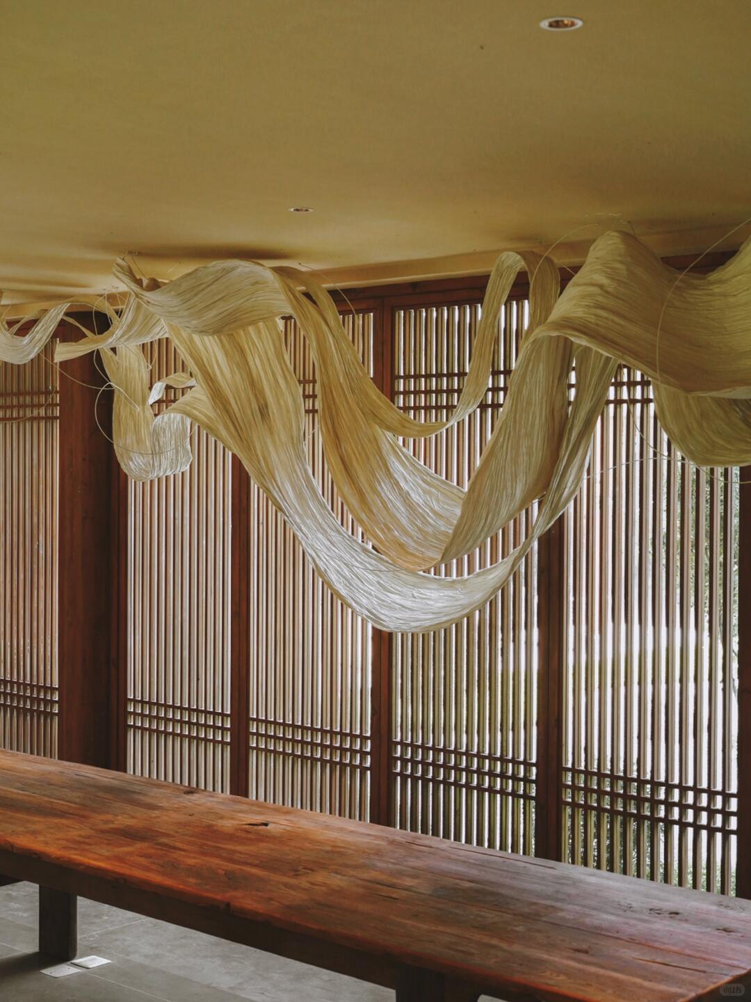 Intangible Cultural Heritage Dried Noodle Art Installation | Inverted Hills in Reflection image 9