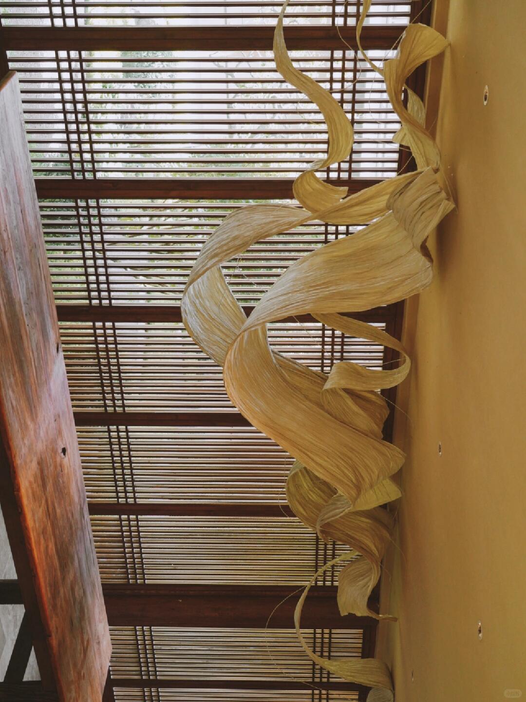 Intangible Cultural Heritage Dried Noodle Art Installation | Inverted Hills in Reflection image 1