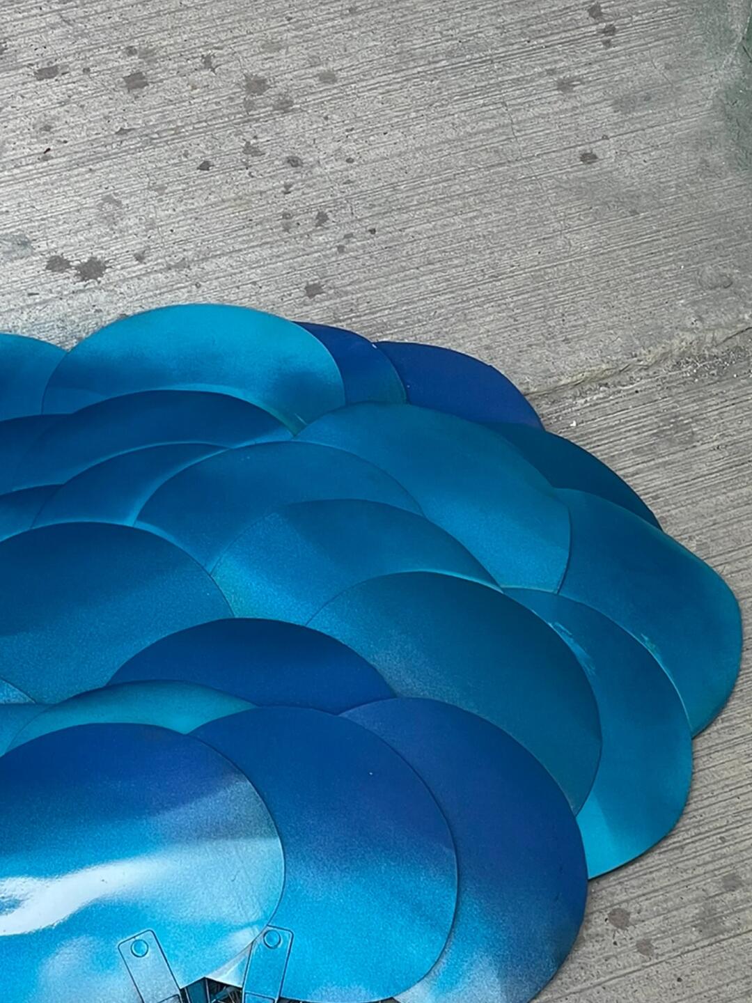 Making an Art Installation from Plastic Dog Fans | Upcycling at Its Finest image 4