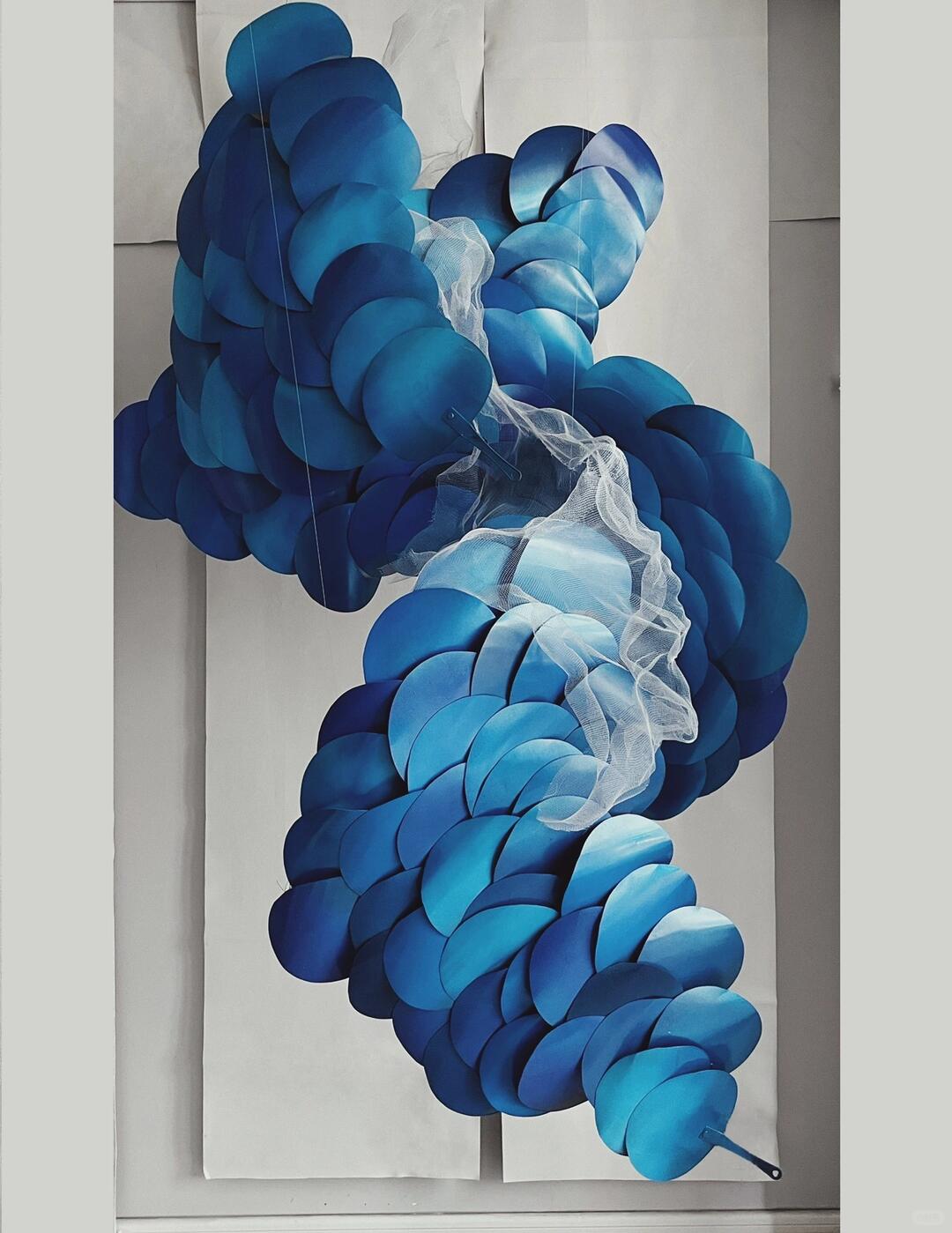 Making an Art Installation from Plastic Dog Fans | Upcycling at Its Finest image 1