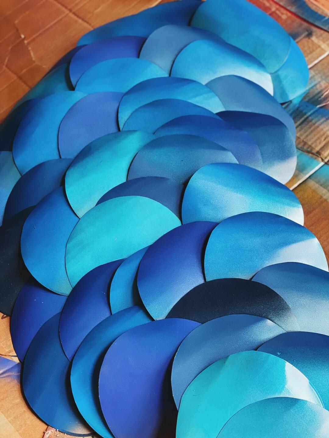 Making an Art Installation from Plastic Dog Fans | Upcycling at Its Finest image 3