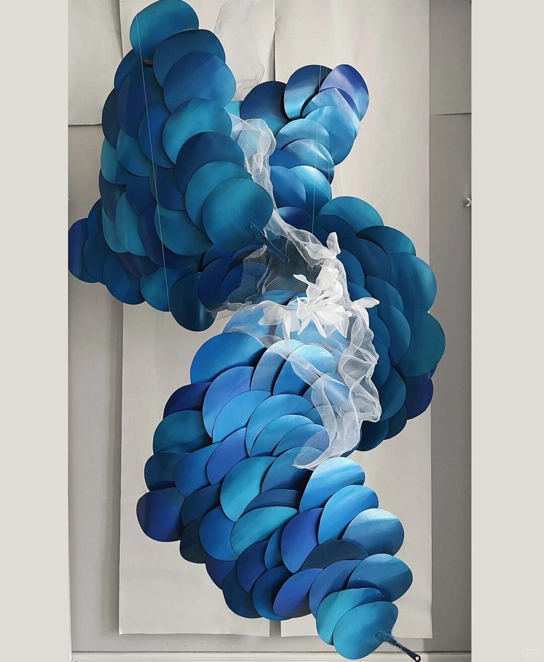 Making an Art Installation from Plastic Dog Fans | Upcycling at Its Finest