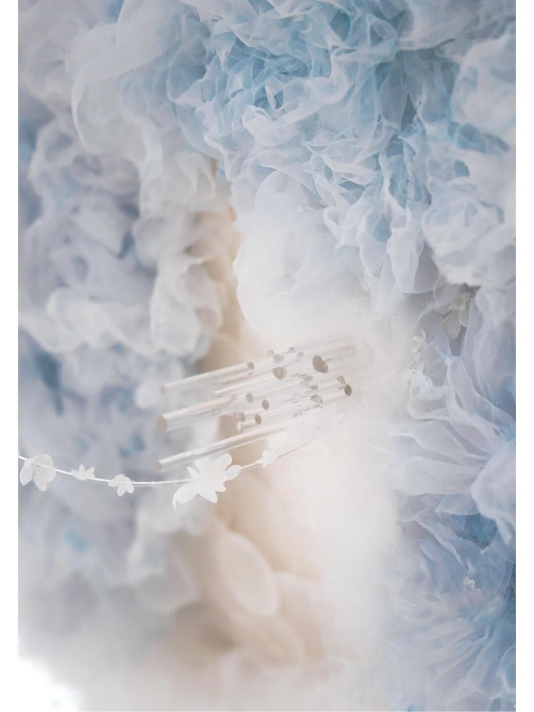 A Fluffy Ocean Planet | Fabric Manipulation Art Installation image 5