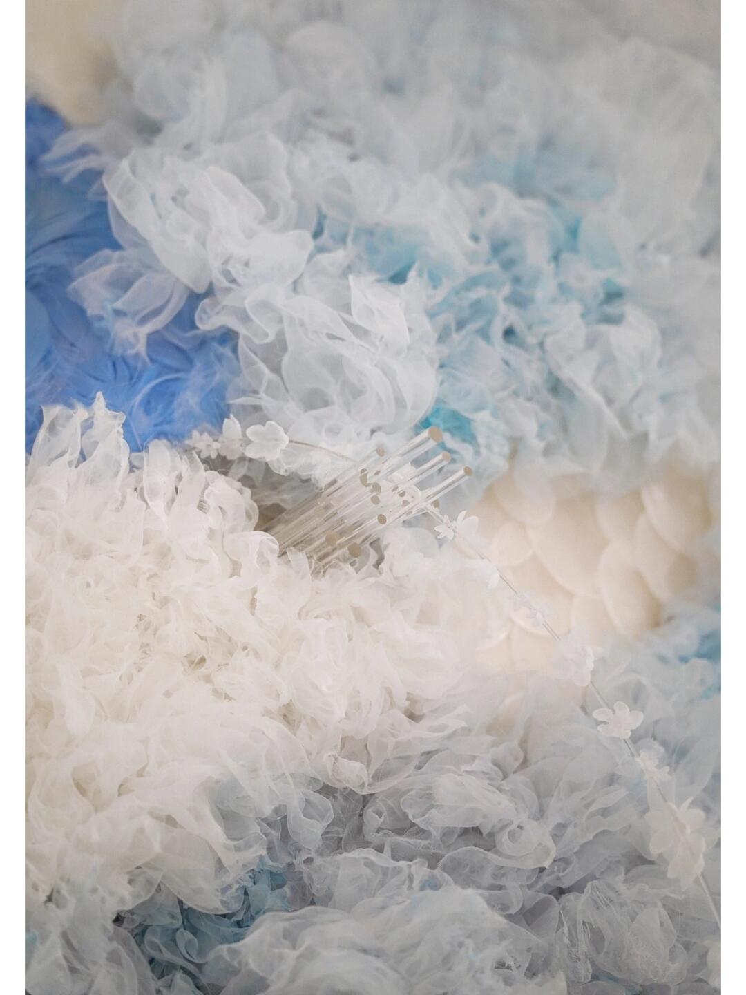 A Fluffy Ocean Planet | Fabric Manipulation Art Installation image 7