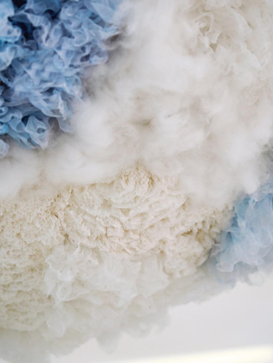 A Fluffy Ocean Planet | Fabric Manipulation Art Installation image 4