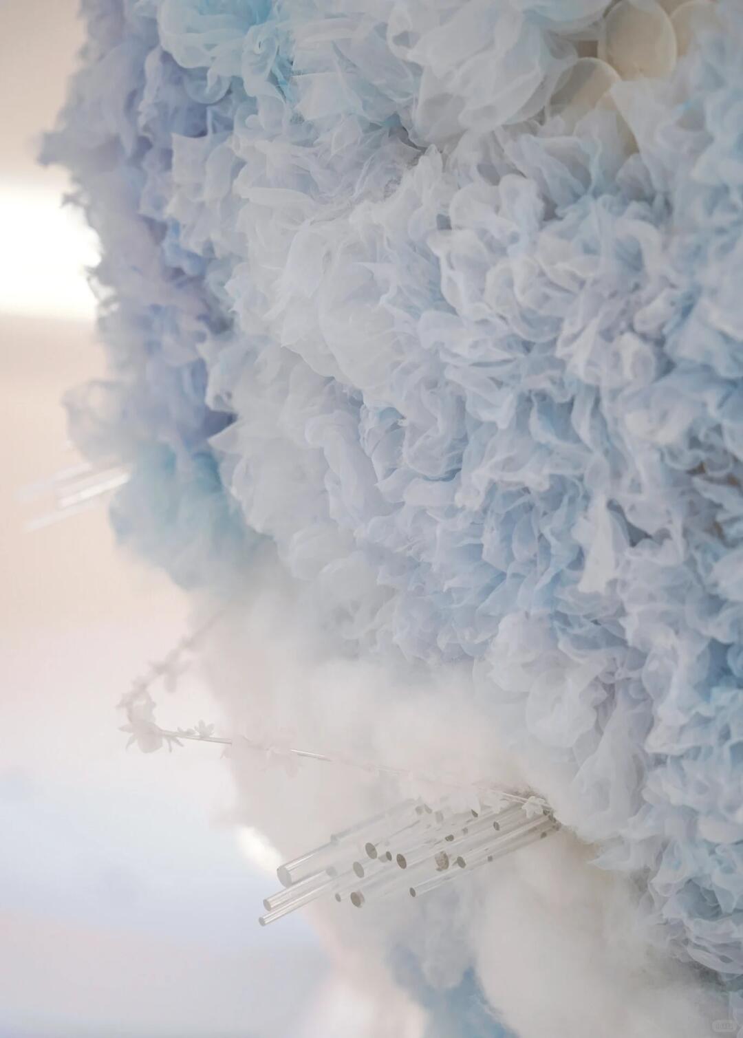 A Fluffy Ocean Planet | Fabric Manipulation Art Installation image 6