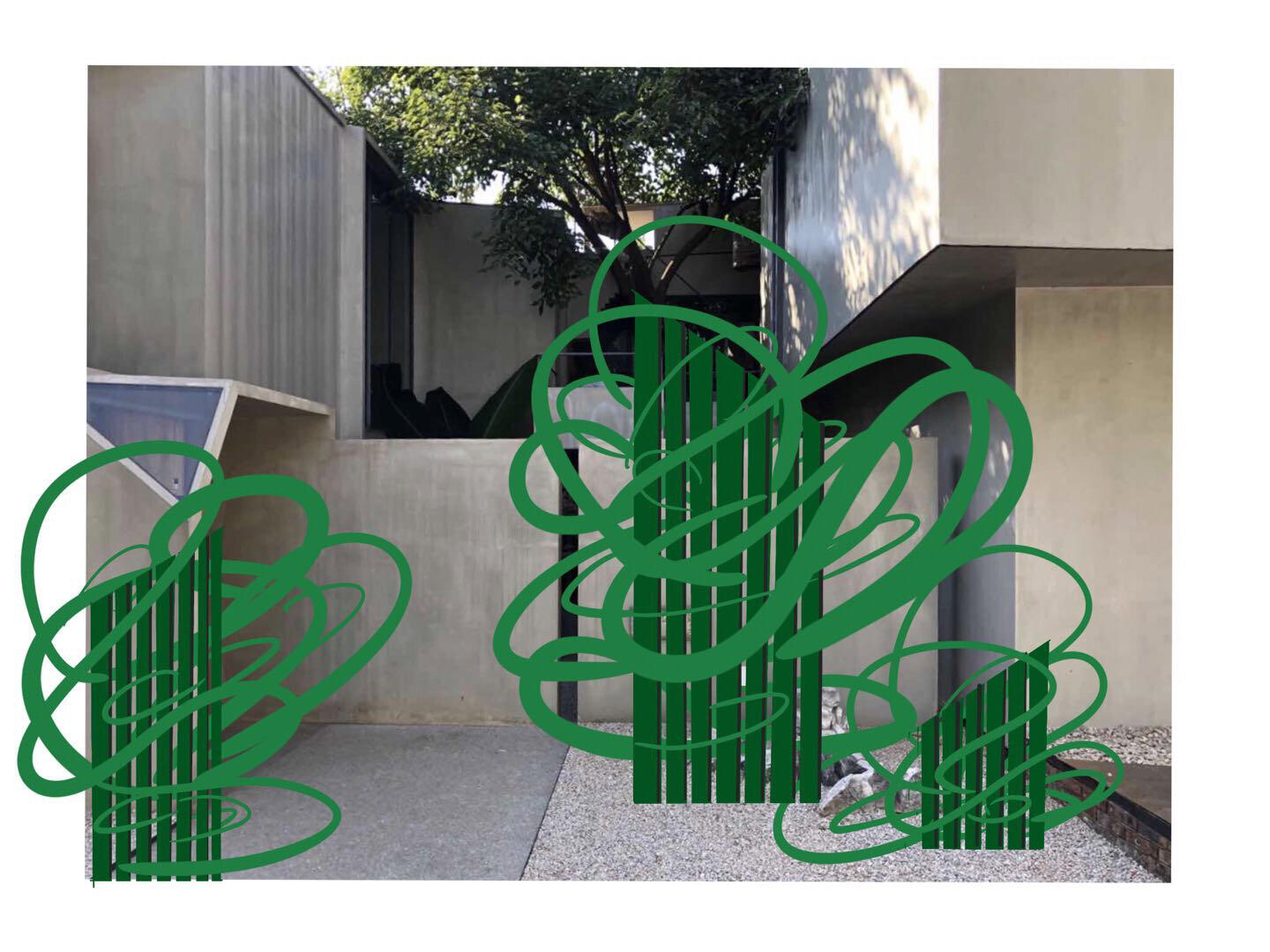 Guqin Studio Entrance Installation | Bamboo Art Installation image 2
