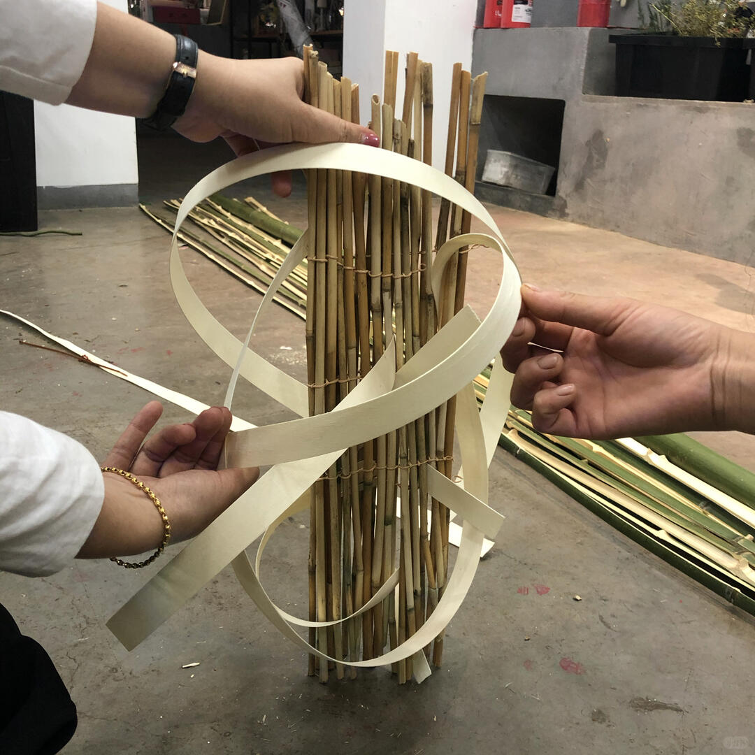 Guqin Studio Entrance Installation | Bamboo Art Installation image 1